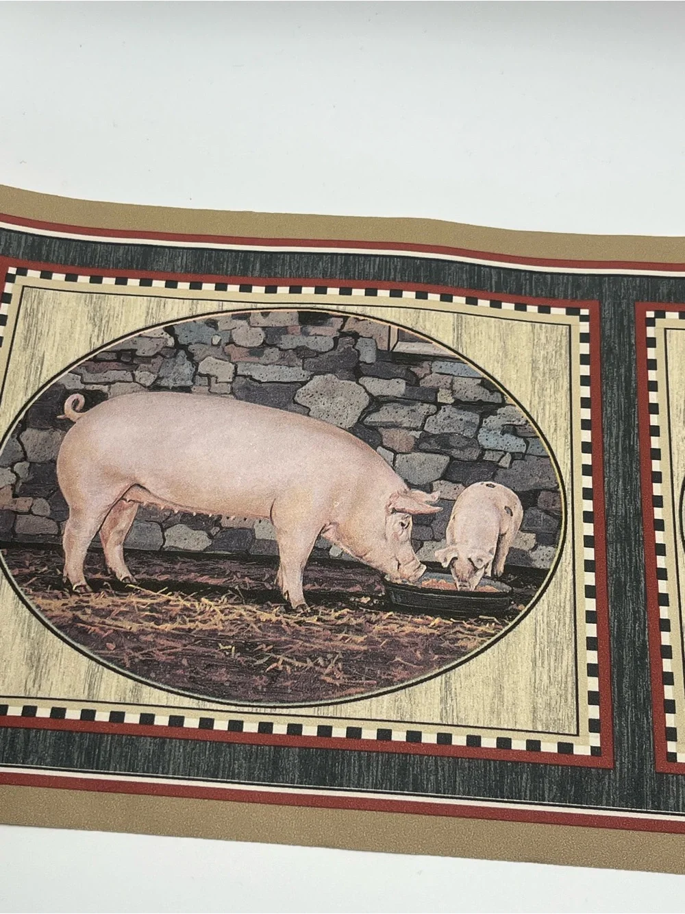 Farmhouse Design Vintage Wallpaper Border